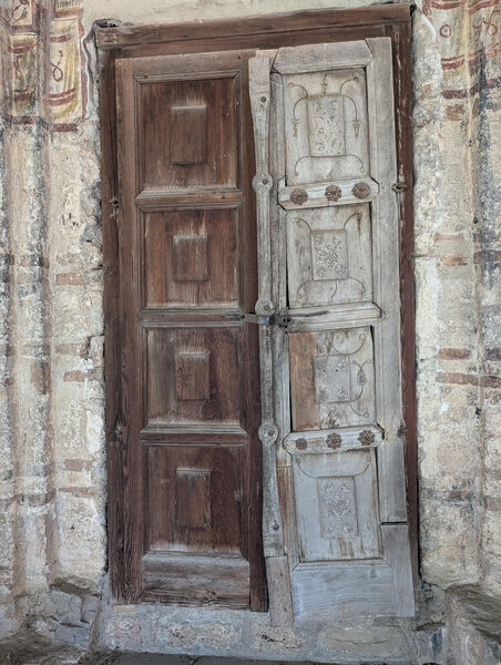 East door of the south facade of the church
