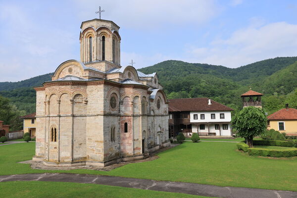 Northeast side of the church