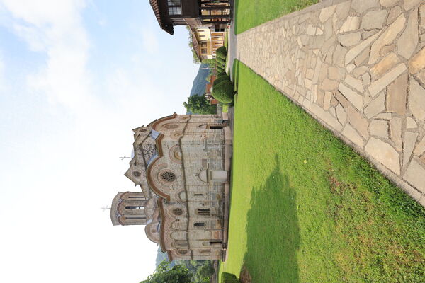 Northwest view of the church