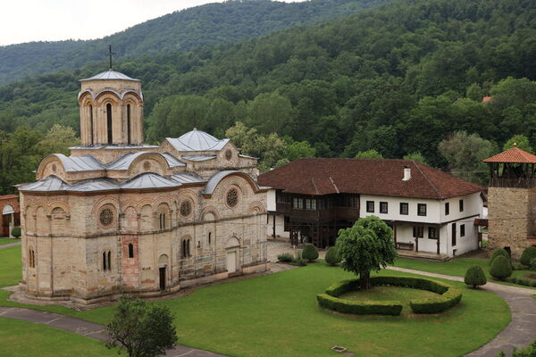 Northeast side of the church