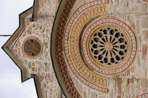 Part of the southern facade of the narthex