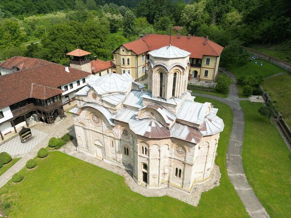 View of the monastery from above