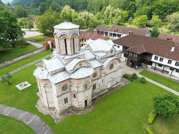 View of the monastery from above