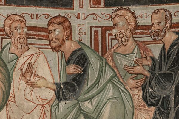 Communion of the Apostles, detail