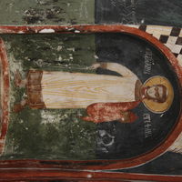 Archdeacon Stephen (in the niche)