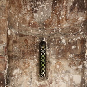 View of the lower registers of the apse