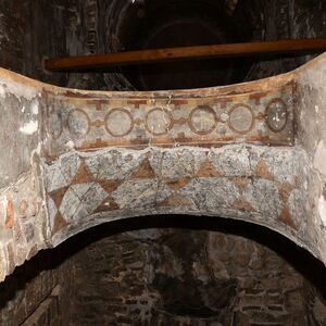 Ornaments, soffit of the entrance between the narthex and naos