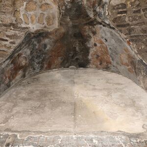 Narthex, vault and the uppermost section of the east wall