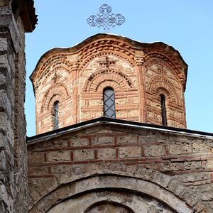 The dome and the upper sections of the western facade