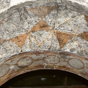 Ornaments, soffit of the entrance between the narthex and naos