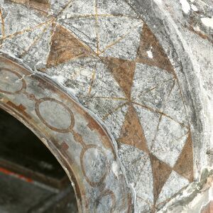 Ornaments, intrados of the entrance between narthex and naos, south side