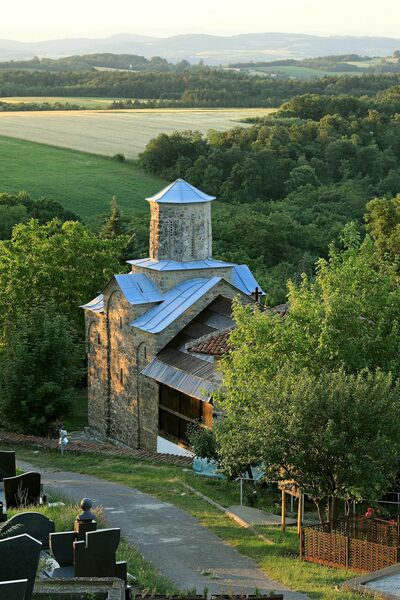 View of the Church and the Bell Tower from the Northwest