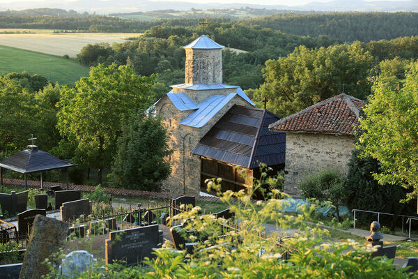 View of the Church and the Bell Tower from the Northwest