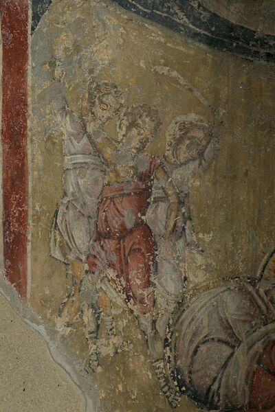 Stoning of Saint Stephen the Protomartyr, detail