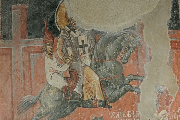 Saint Nicholas Rescues Basil from Captivity, detail