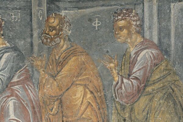 Communion of the Apostles, detail