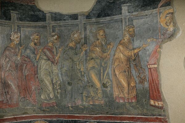 Communion of the Apostles, detail