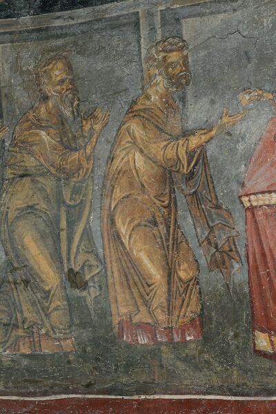 Communion of the Apostles, detail