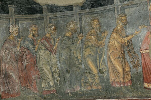 Communion of the Apostles, detail