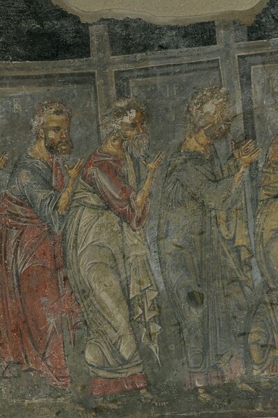 Communion of the Apostles, detail