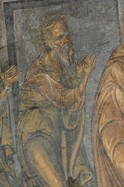 Communion of the Apostles, detail