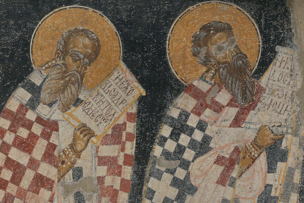 Officiating Church Fathers, detail