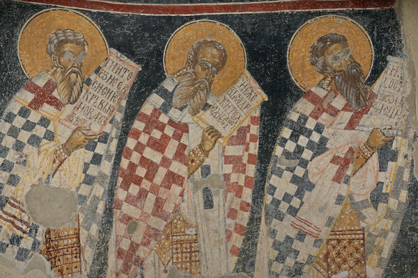 Officiating Church Fathers, detail