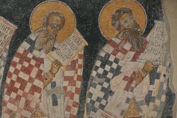 Officiating Church Fathers, detail