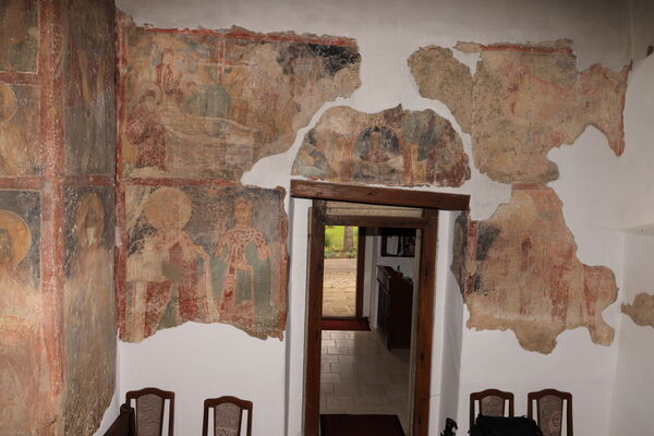 Painting of the western wall of the nave