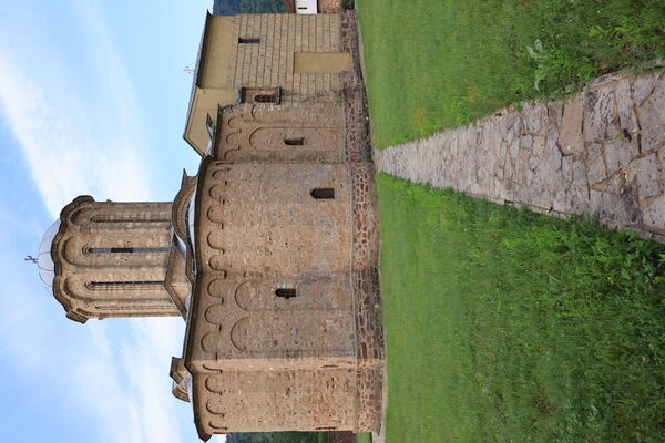 Northeast side of the church