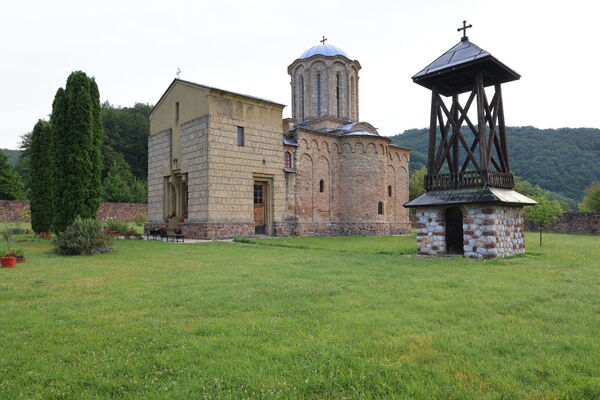 Southwest side of the church