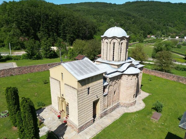 View from above of the church 