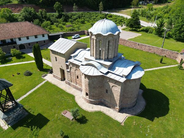 View from above of the church 