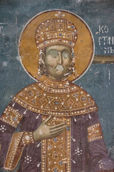 Holy Emperor Constantine, detail