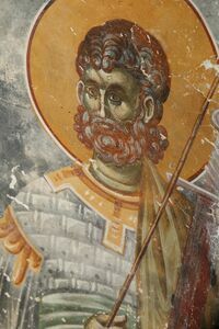 An unidentified warrior saint