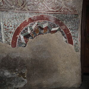 Painted dado of the sanctuary apse