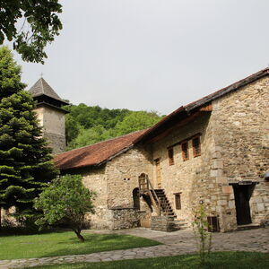 Residential bulding from 18th century and medieval refectory