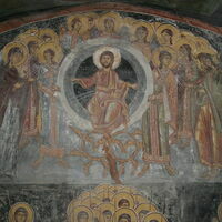 Christ, Virgin, John the Baptist and choirs of Angels